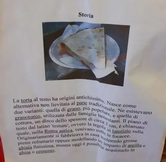 Torta al testo
