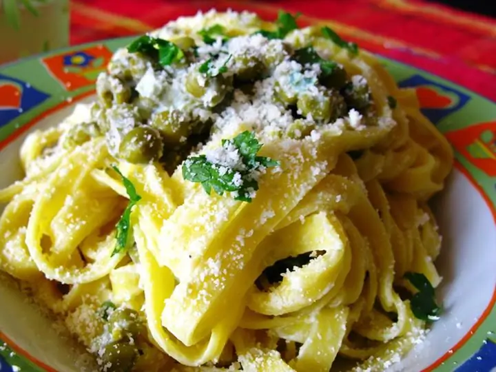 Tagliatelle Con Piselli Di Bettona