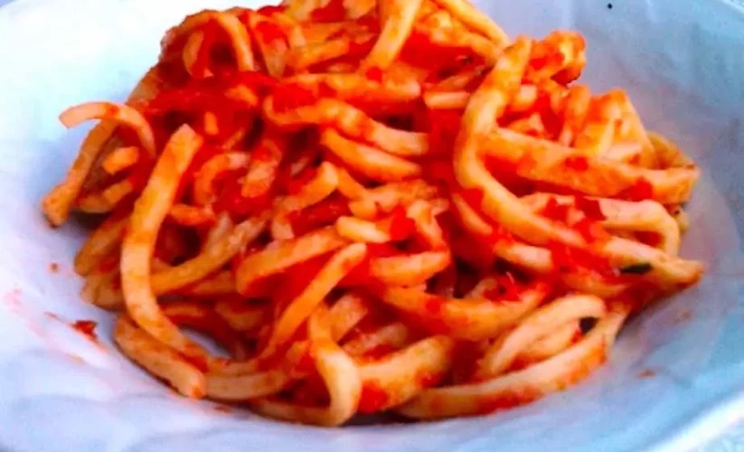 Ciriole with ‘fake’ sauce