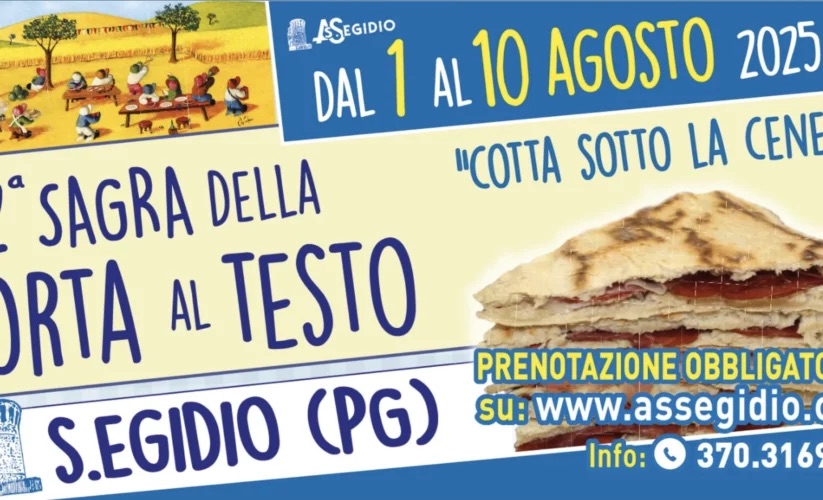 Festival of the ‘torta al testo’ baked under the ashes