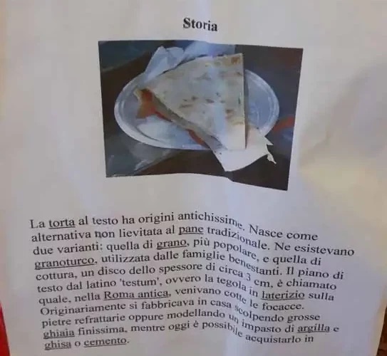 Torta al testo